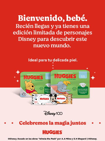 Pañales y pomada Huggies Edición Limitada con personajes de Disney.